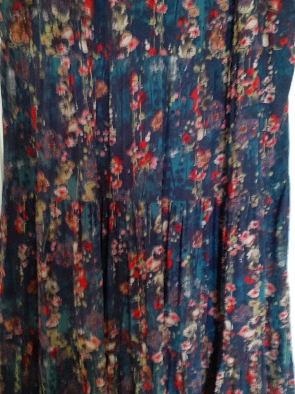 NWT Natural Life Halle Halter Dress in Blue Watercolor Floral Size XL - Picture 5 of 16
